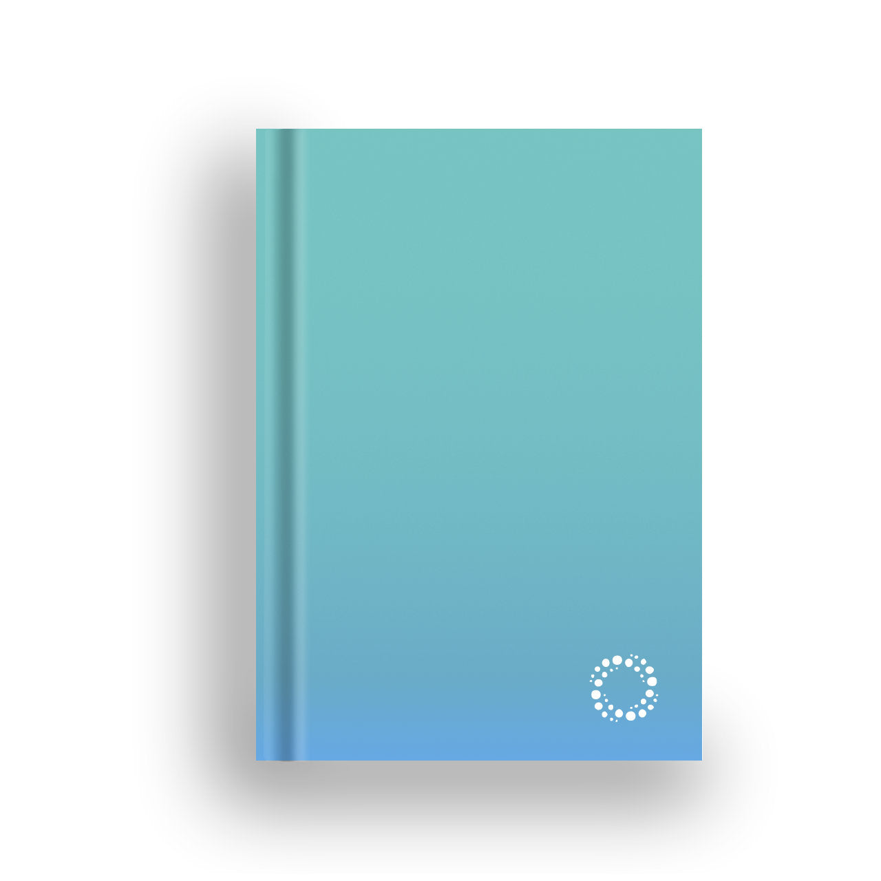 Aqua and Sky - Colour Fade A5 Hardback Notebook