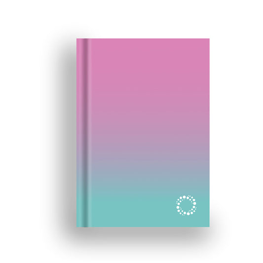 Blossom and Aqua - A5 Hardcover Notebook