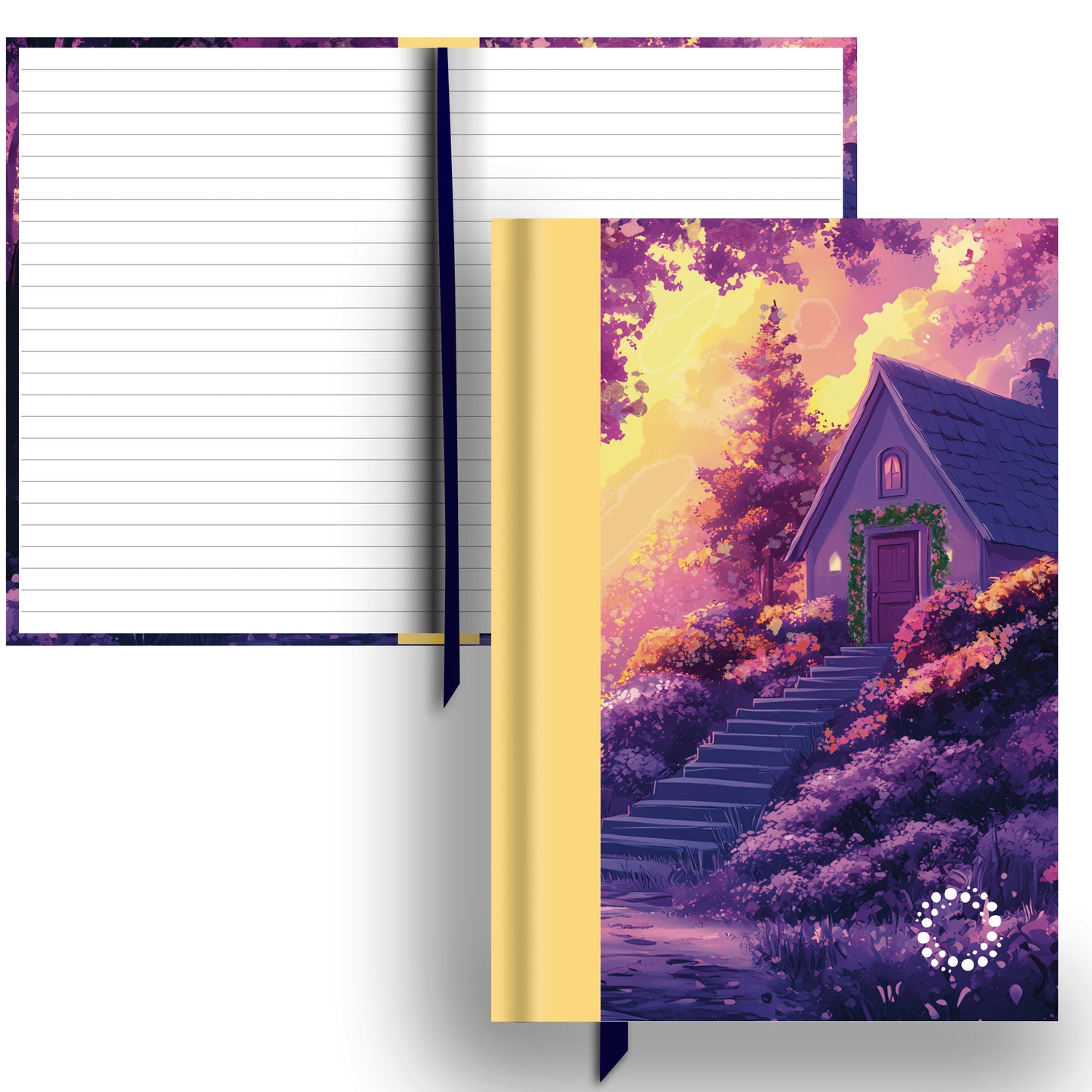 Violet Hill - A5 Hardback Notebook