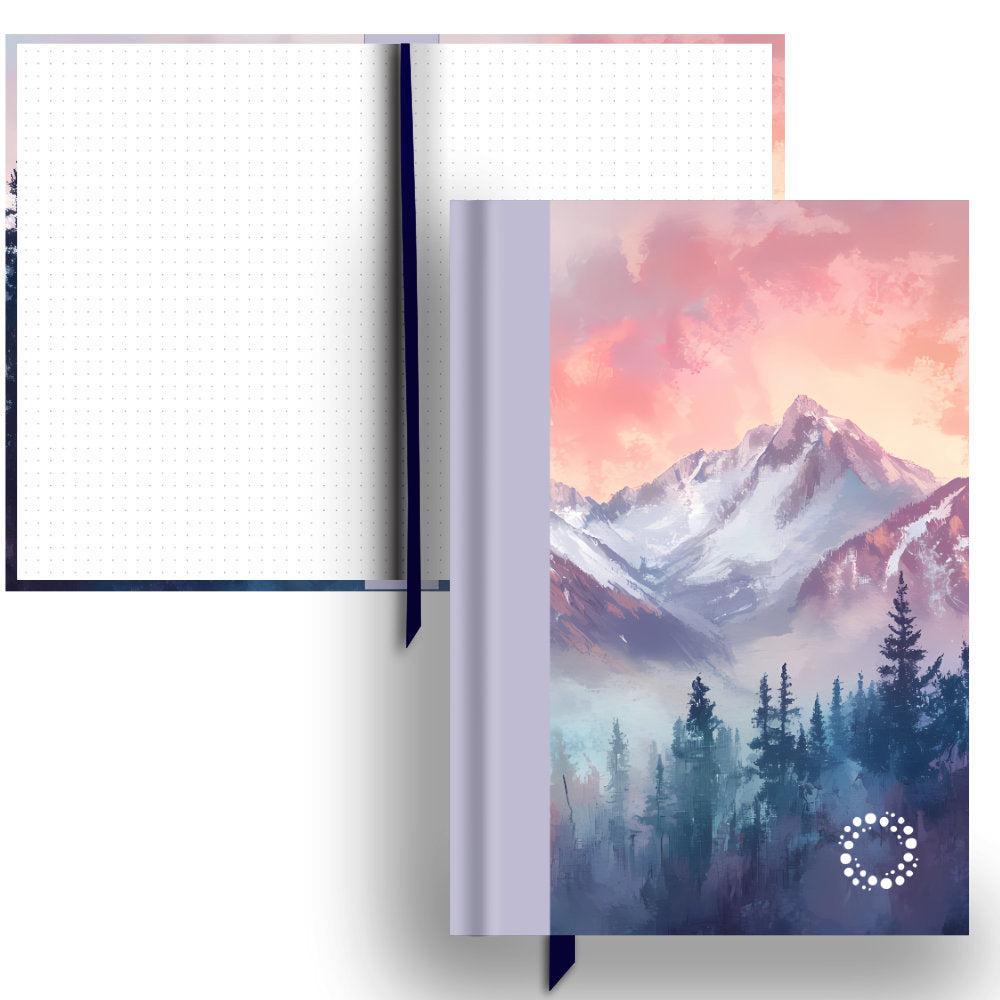 Misty Mountains - A5 Hardback Notebook