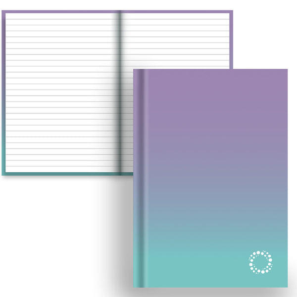 Periwinkle and Aqua - A5 Hardback Notebook