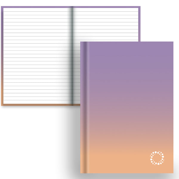 Periwinkle and Mandarin - Colour Fade A5 Hardback Notebook