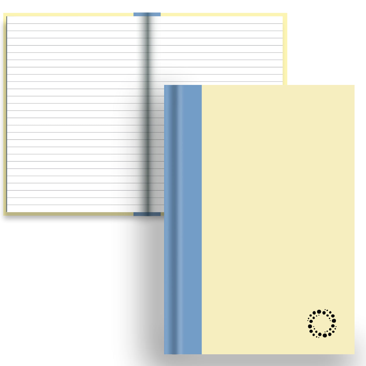 DayDot Journals Colour Block Sunbeam / Lined Paper Sky - A5 Hardback Notebook