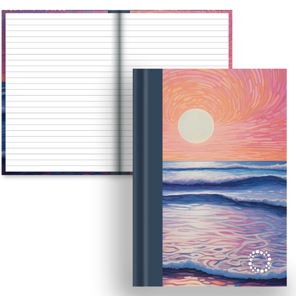 Tidal notebook with lined page layout