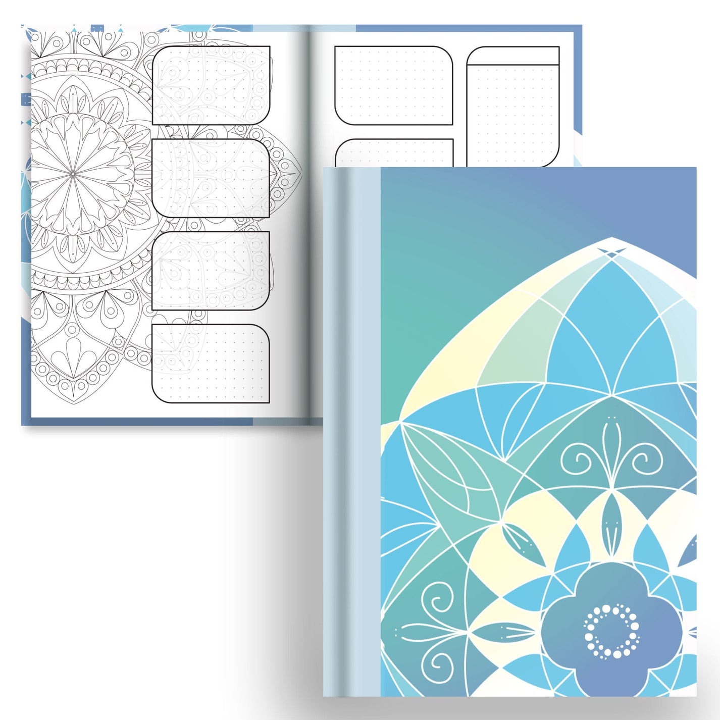 DayDot Journals A5 Hardcover Notebook Art Therapy Reflections - A5 Hardback Notebook