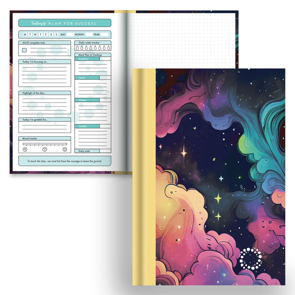 DayDot Journals A5 Notebook Affirmation Planner Nebula - A5 Hardback Notebook