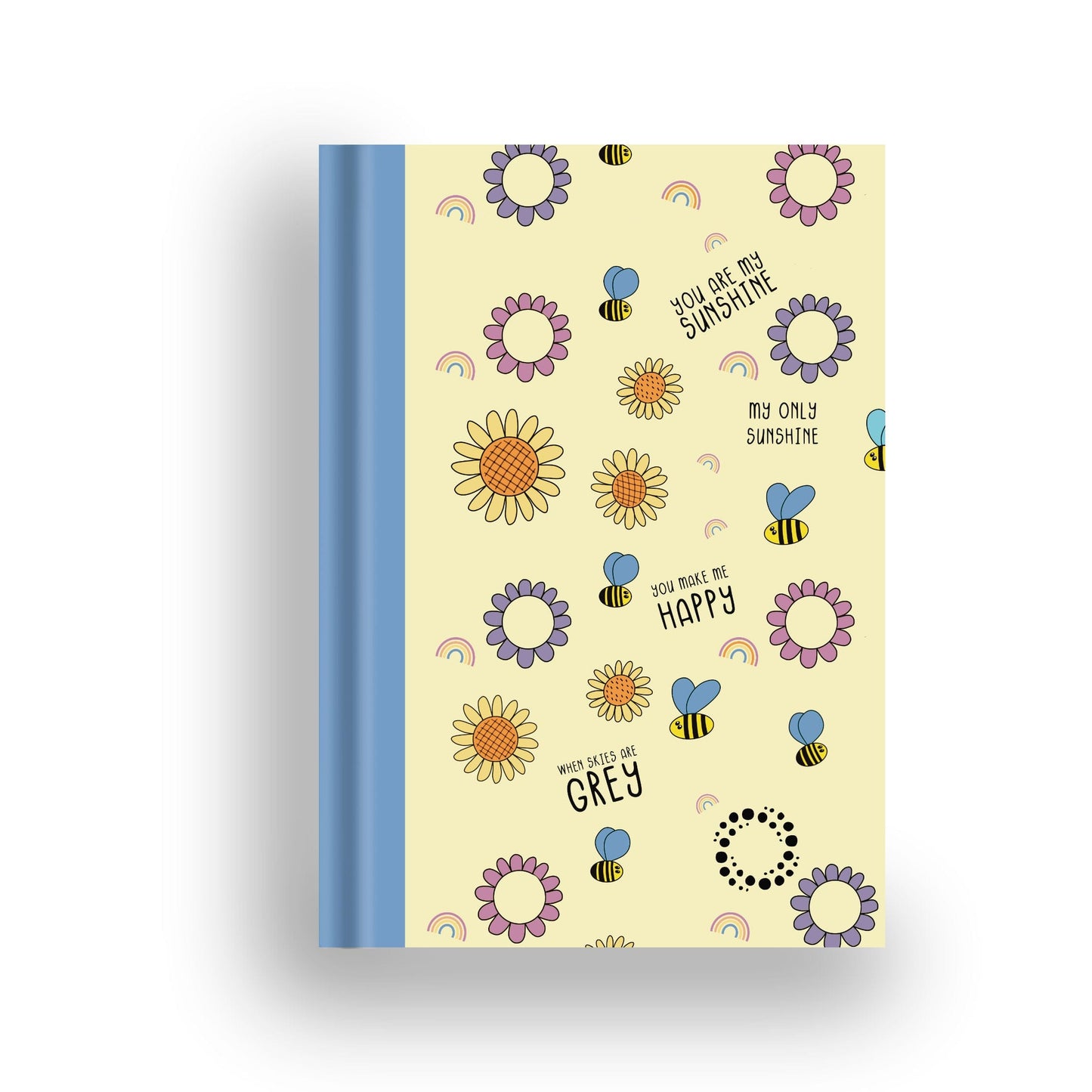 DayDot Journals A5 Notebook Bee Happy -  A5 Hardback Notebook