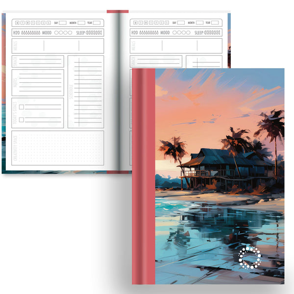 DayDot Journals A5 Notebook Daily Planner Atoll - A5 Hardback Notebook