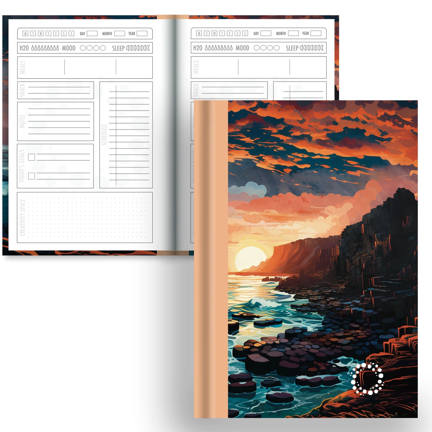 DayDot Journals A5 Notebook Daily Planner Causeway - A5 Hardback Notebook