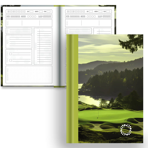 DayDot Journals A5 Notebook Daily Planner Fairway - A5 Hardback Notebook