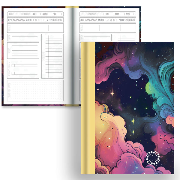 DayDot Journals A5 Notebook Daily Planner Nebula - A5 Hardback Notebook