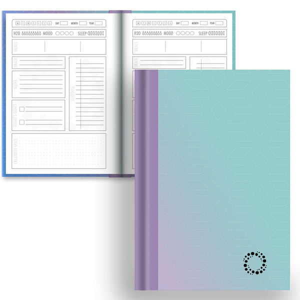 DayDot Journals A5 Notebook Daily Planner Ombre - A5 Hardback Notebook