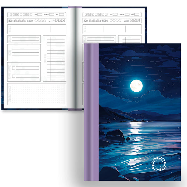 DayDot Journals A5 Notebook Daily Planner Serenity - A5 Hardback Notebook