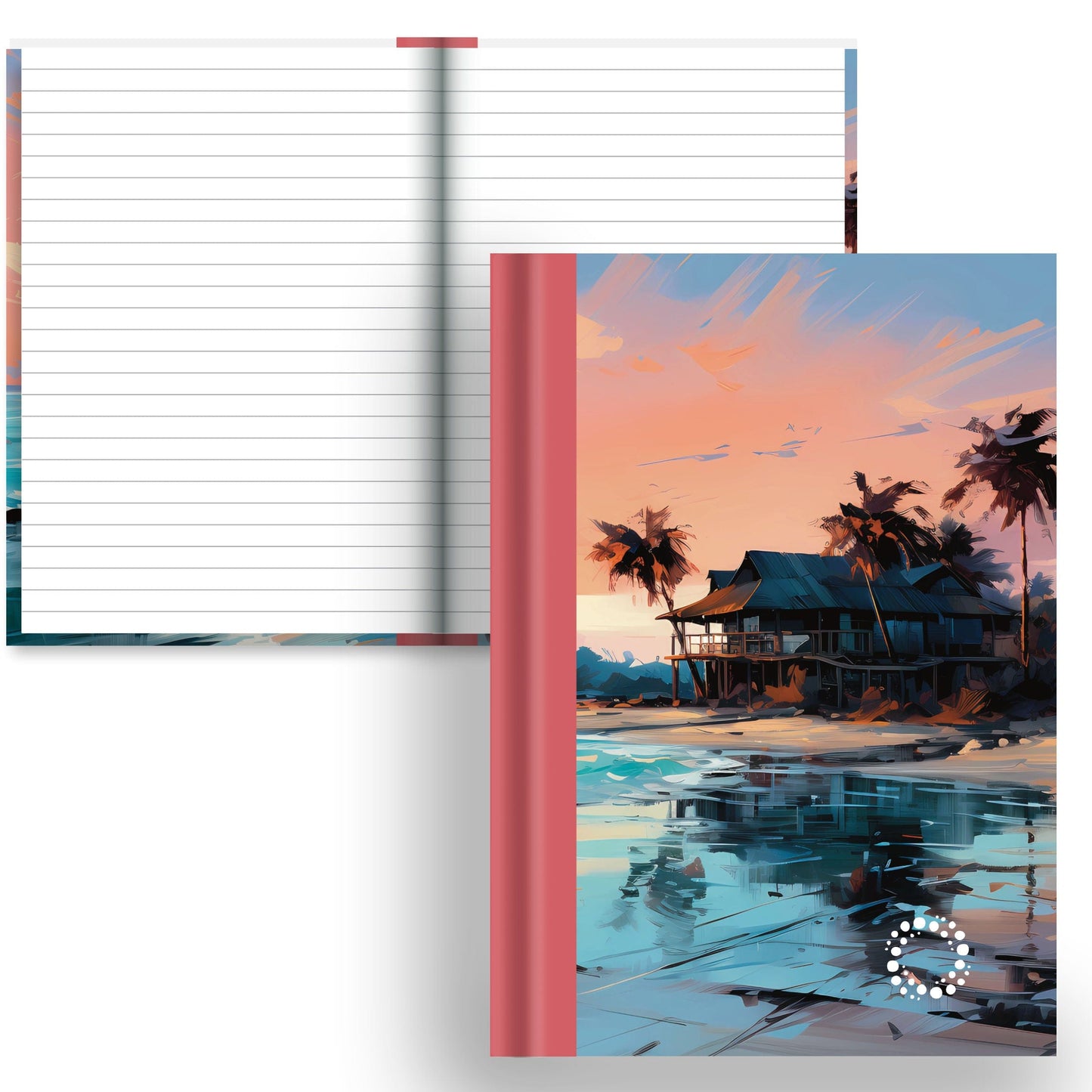 DayDot Journals A5 Notebook Lined Paper Atoll - A5 Hardback Notebook