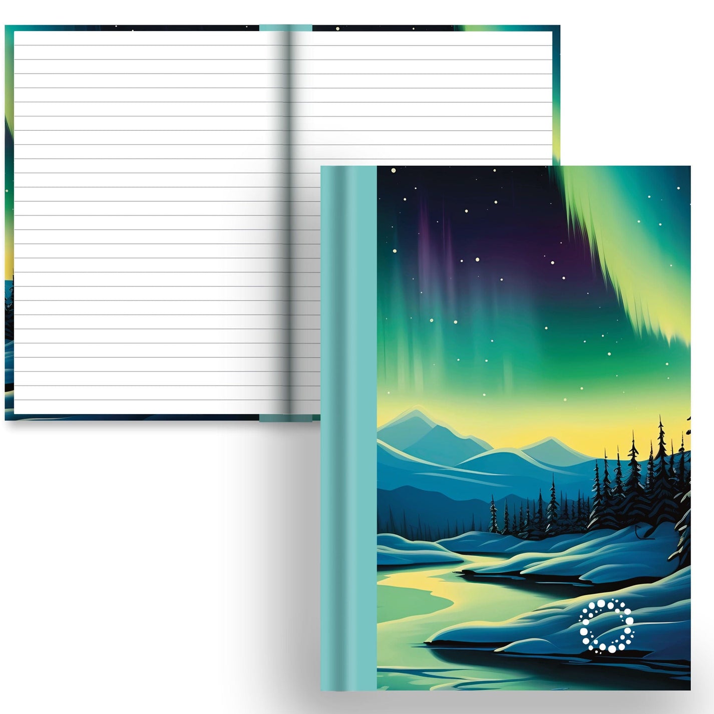 DayDot Journals A5 Notebook Lined Paper Aurora - A5 Hardback Notebook