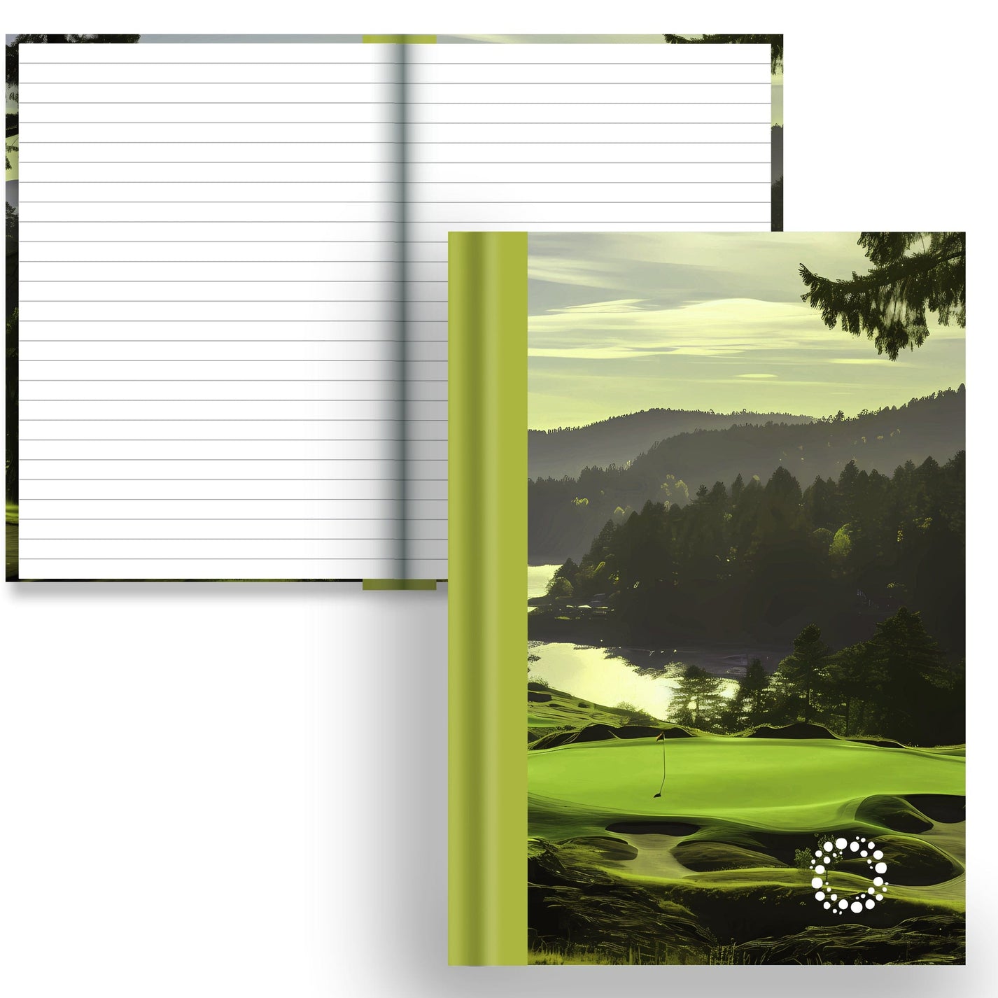 DayDot Journals A5 Notebook Lined Paper Fairway - A5 Hardback Notebook