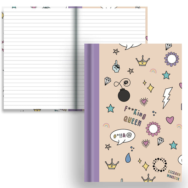 DayDot Journals A5 Notebook Lined Paper Inner Fire — Prude - A5 Hardback Notebook