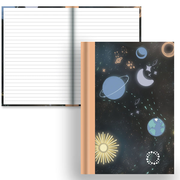 DayDot Journals A5 Notebook Lined Paper Intergalactic -  A5 Hardback Notebook