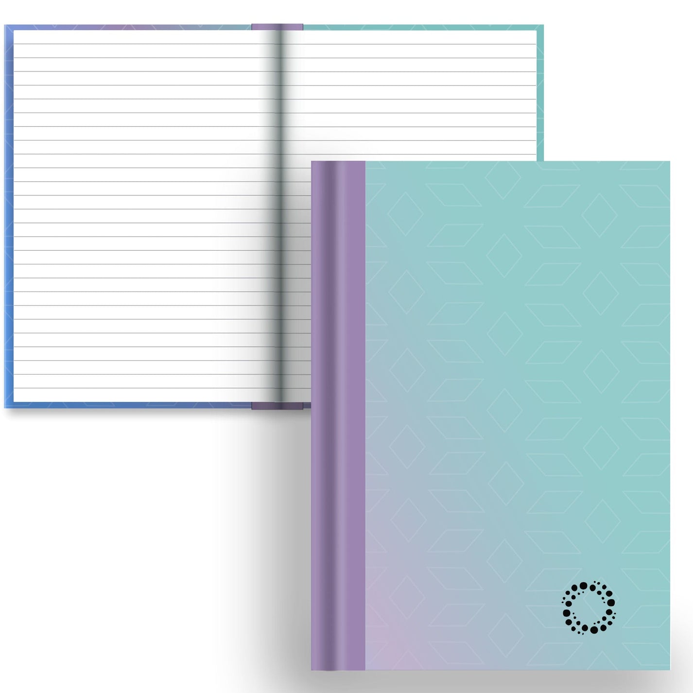 DayDot Journals A5 Notebook Lined Paper Ombre - A5 Hardback Notebook