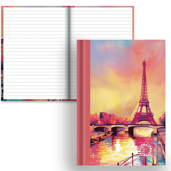 DayDot Journals A5 Notebook Lined Paper Paris - A5 Hardback Notebook