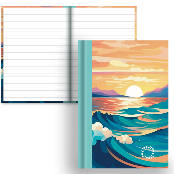 DayDot Journals A5 Notebook Lined Paper Poseidon - A5 Hardback Notebook