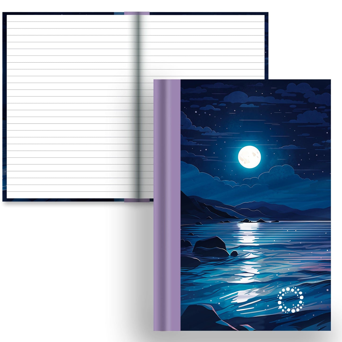 DayDot Journals A5 Notebook Lined Paper Serenity - A5 Hardback Notebook