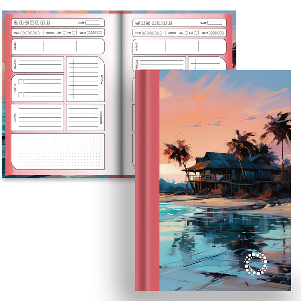 DayDot Journals A5 Notebook Planner & Dot Atoll - A5 Hardback Notebook
