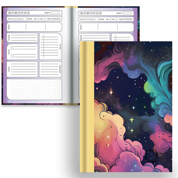 DayDot Journals A5 Notebook Planner & Dot Nebula - A5 Hardback Notebook