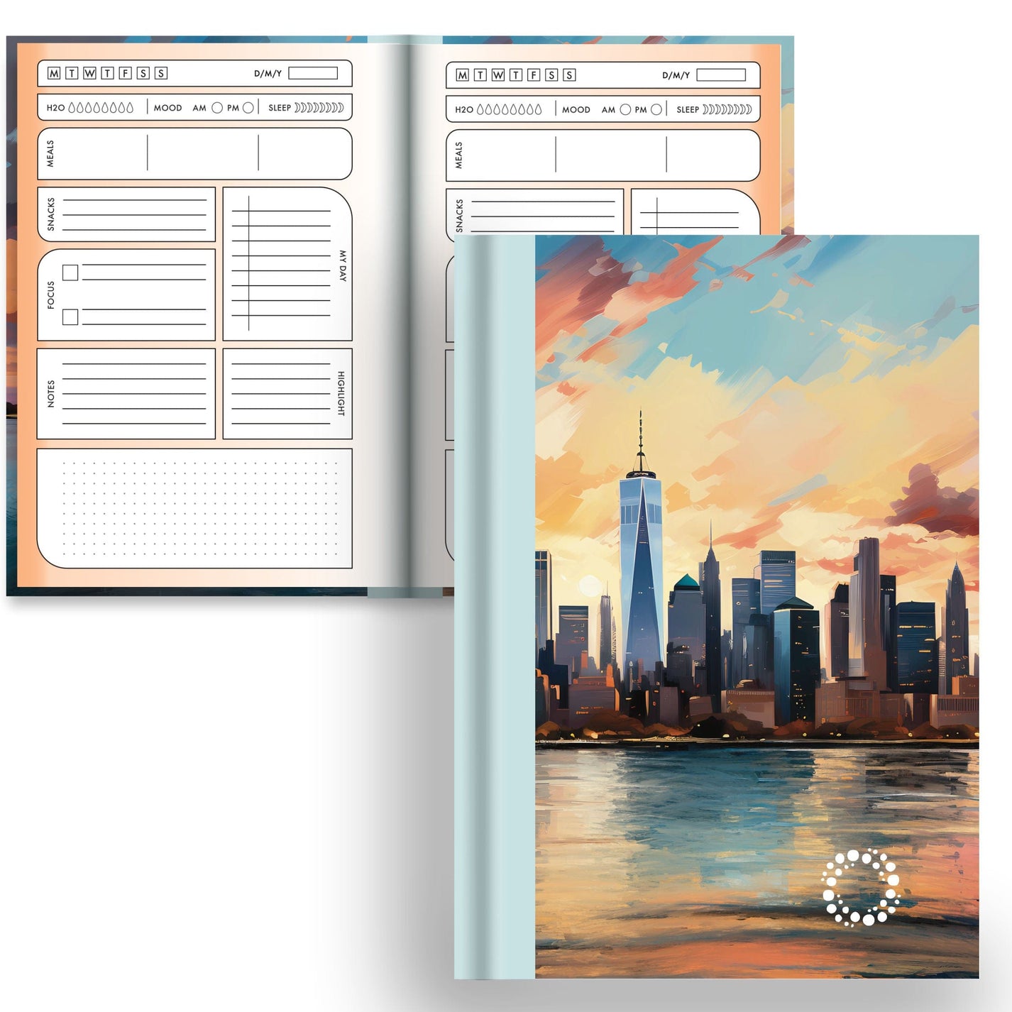 DayDot Journals A5 Notebook Planner & Dot New York - A5 Hardback Notebook