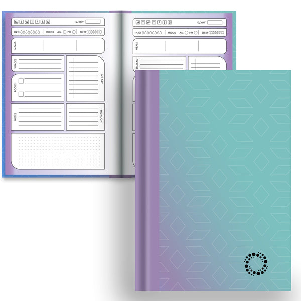DayDot Journals A5 Notebook Planner & Dot Ombre - A5 Hardback Notebook