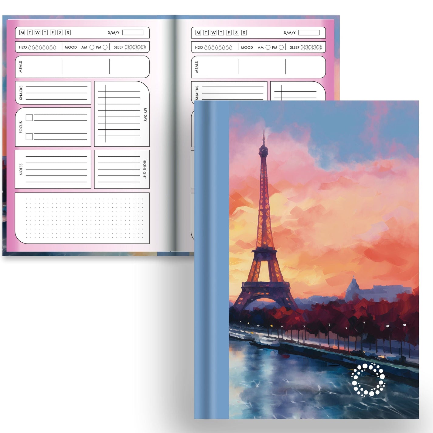 DayDot Journals A5 Notebook Planner & Dot Seine - A5 Hardback Notebook