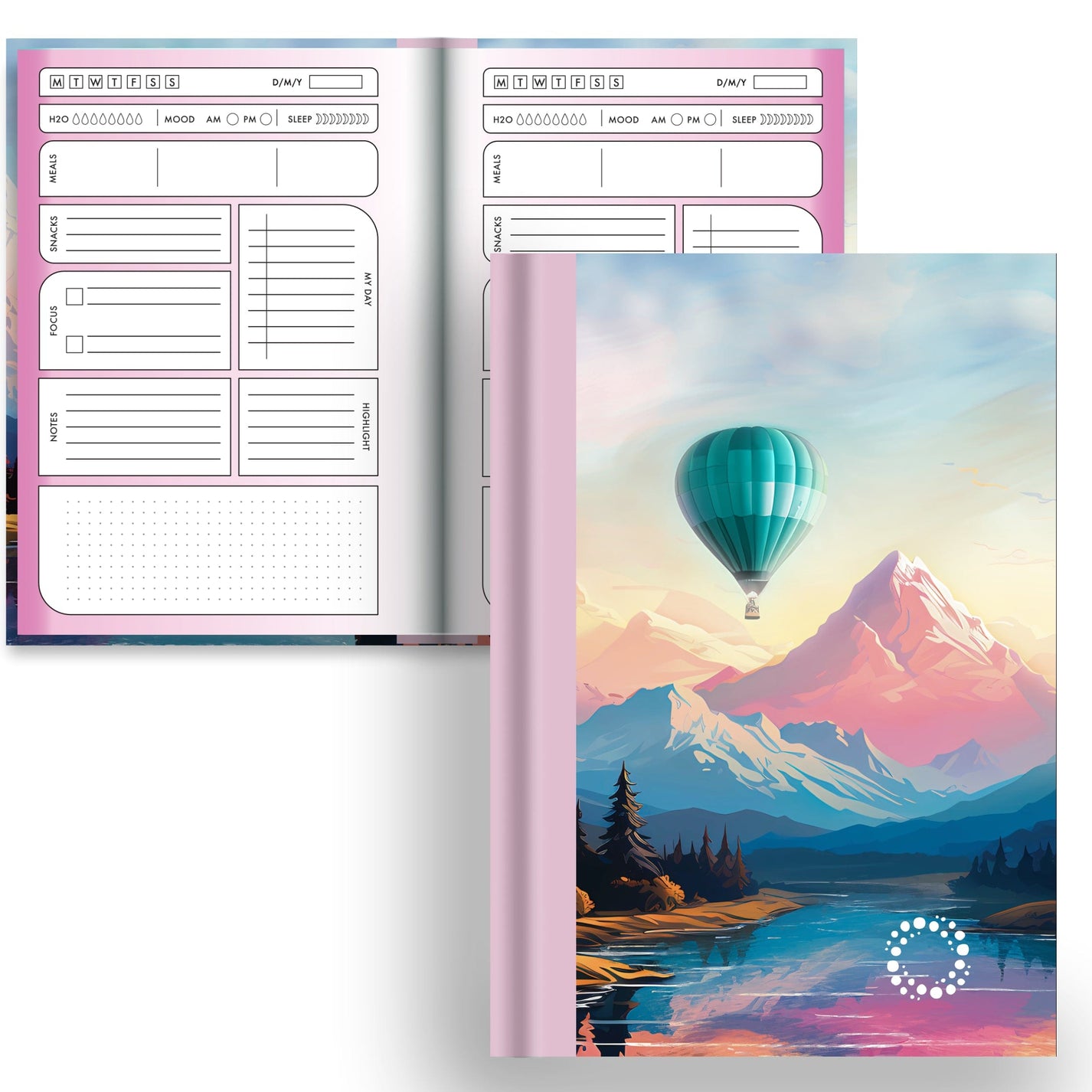 DayDot Journals A5 Notebook Planner & Dot Zephyr - A5 Hardback Notebook