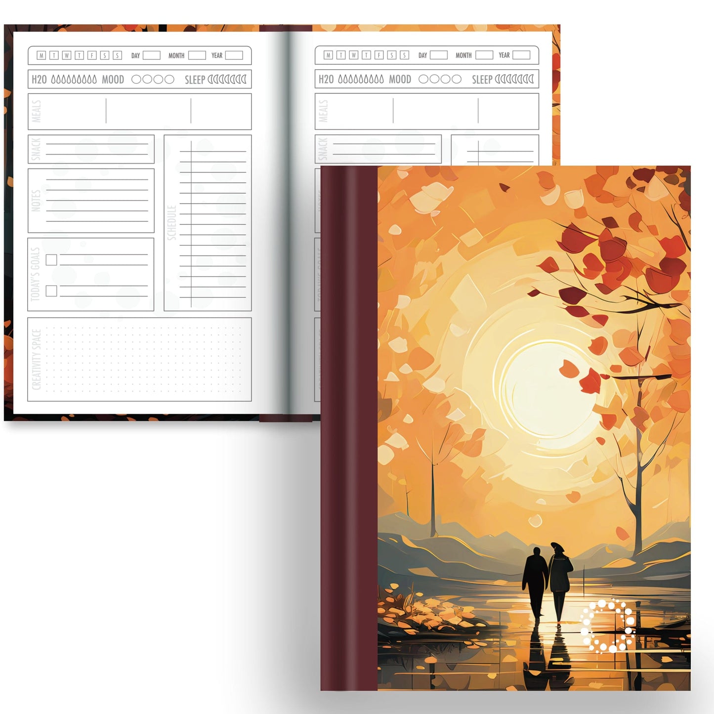 DayDot Journals Daily Planner Rustle - A5 Hardback Notebook
