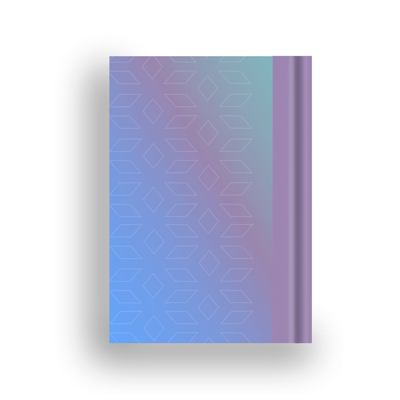 Ombre notebook back cover with gradient design